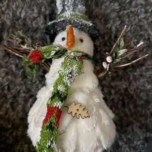 Charming Snowman with Festive Scarf
